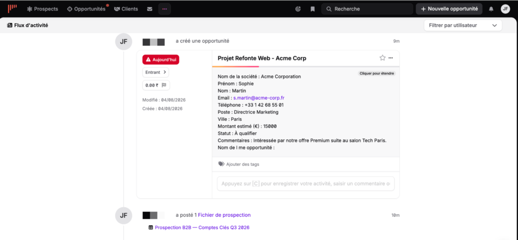 noCRM screenshot
