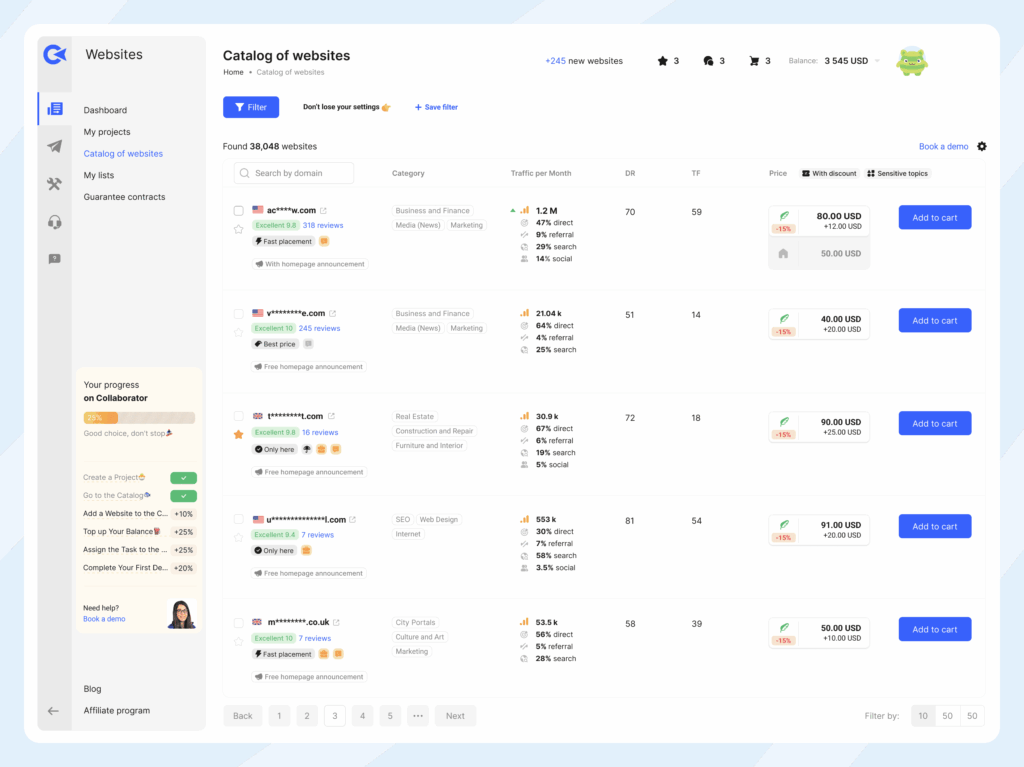 Collaborator screenshot